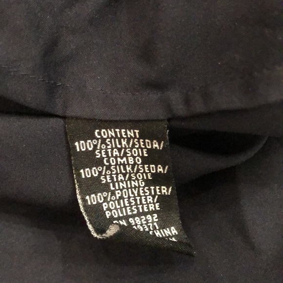 Tibi navy silk Alba loom sleeve dress sz 2 - Picture 4 of 6